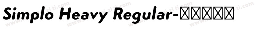 Simplo Heavy Regular字体转换